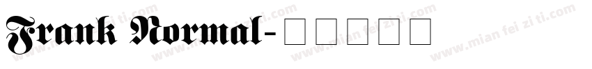 Frank Normal字体转换